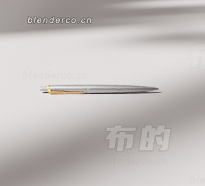 铅笔圆珠笔blender模型 布的-06