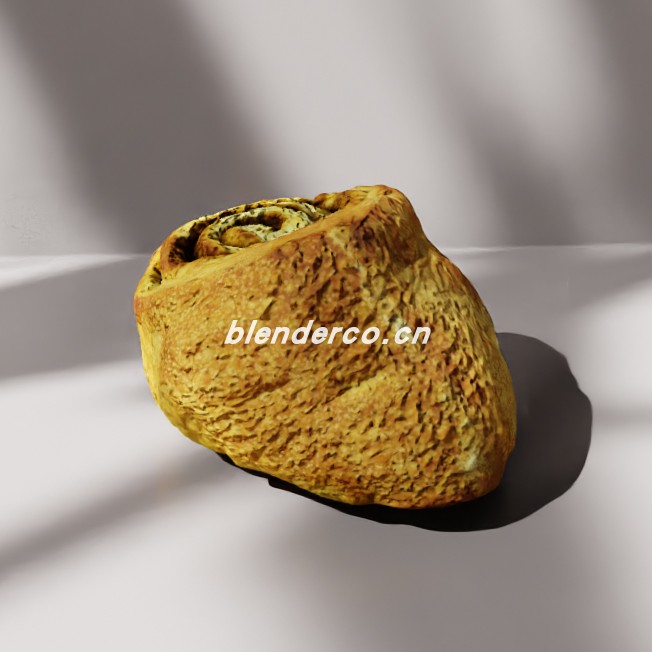 blender肉桂卷模型_blender布的88