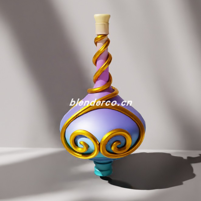 blender魔法药水模型_blender布的132