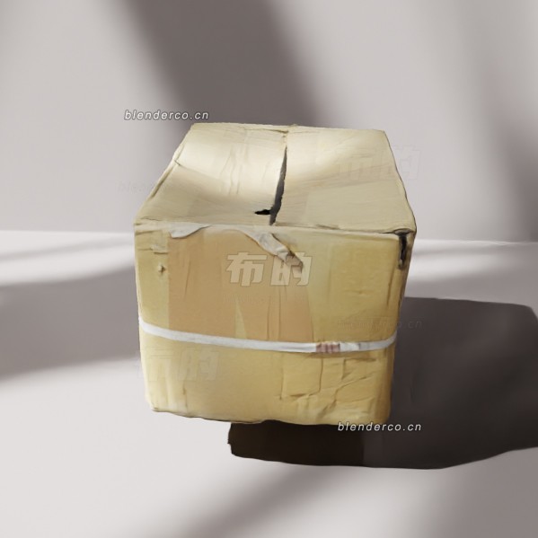 blender纸箱模型_blender布的30
