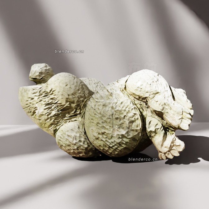 blender索蕾拉雕塑模型_blender布的63