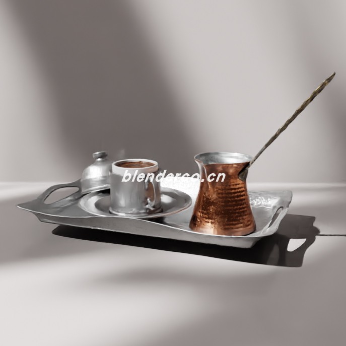 blender土耳其咖啡模型_blender布的40