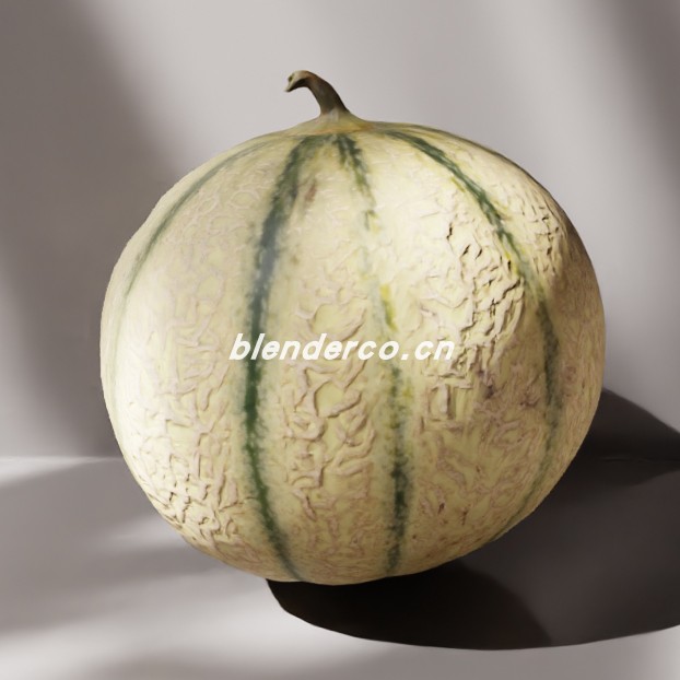 blender甜瓜模型_blender布的79