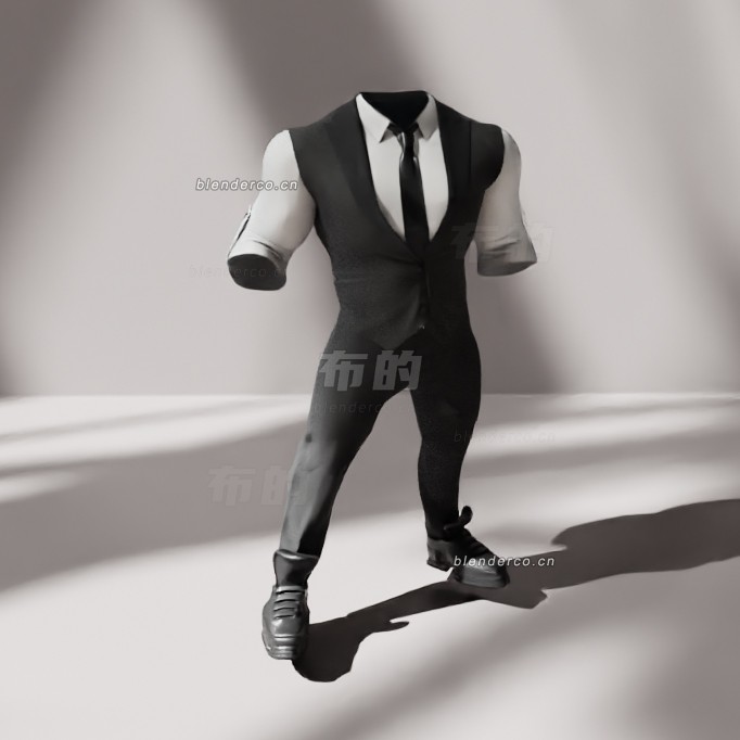 blender魔术师绑定服装模型_blender布的30