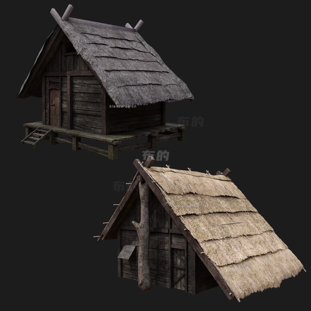 Medieval Village House Kit - Blender Market-2.jpg