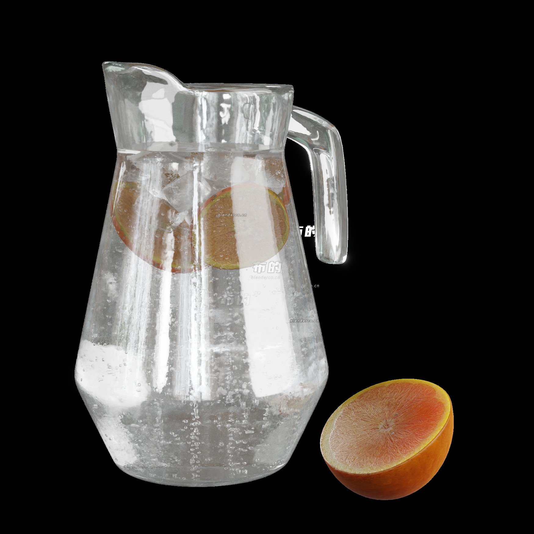 blender玻璃水壶模型_blender布的27