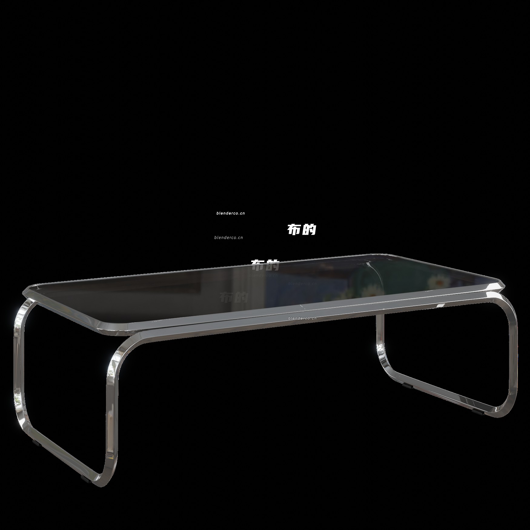 blender金属玻璃桌模型_blender布的13