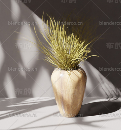 blender盆栽草blender布的模型73