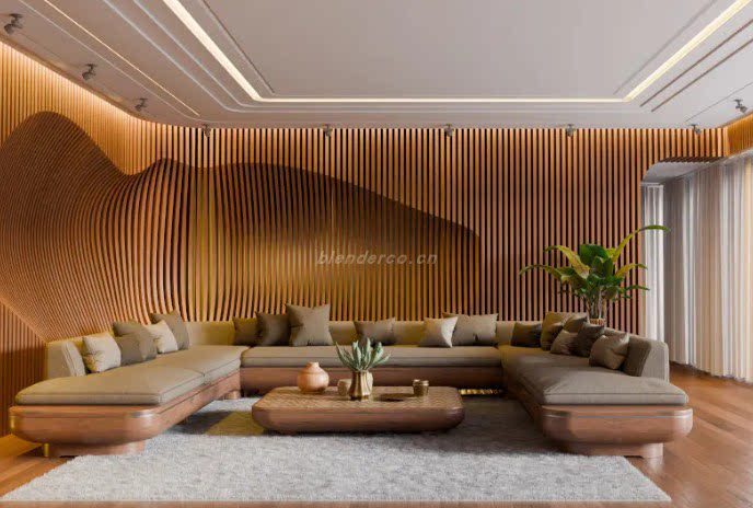 Blender客厅场景现代客厅