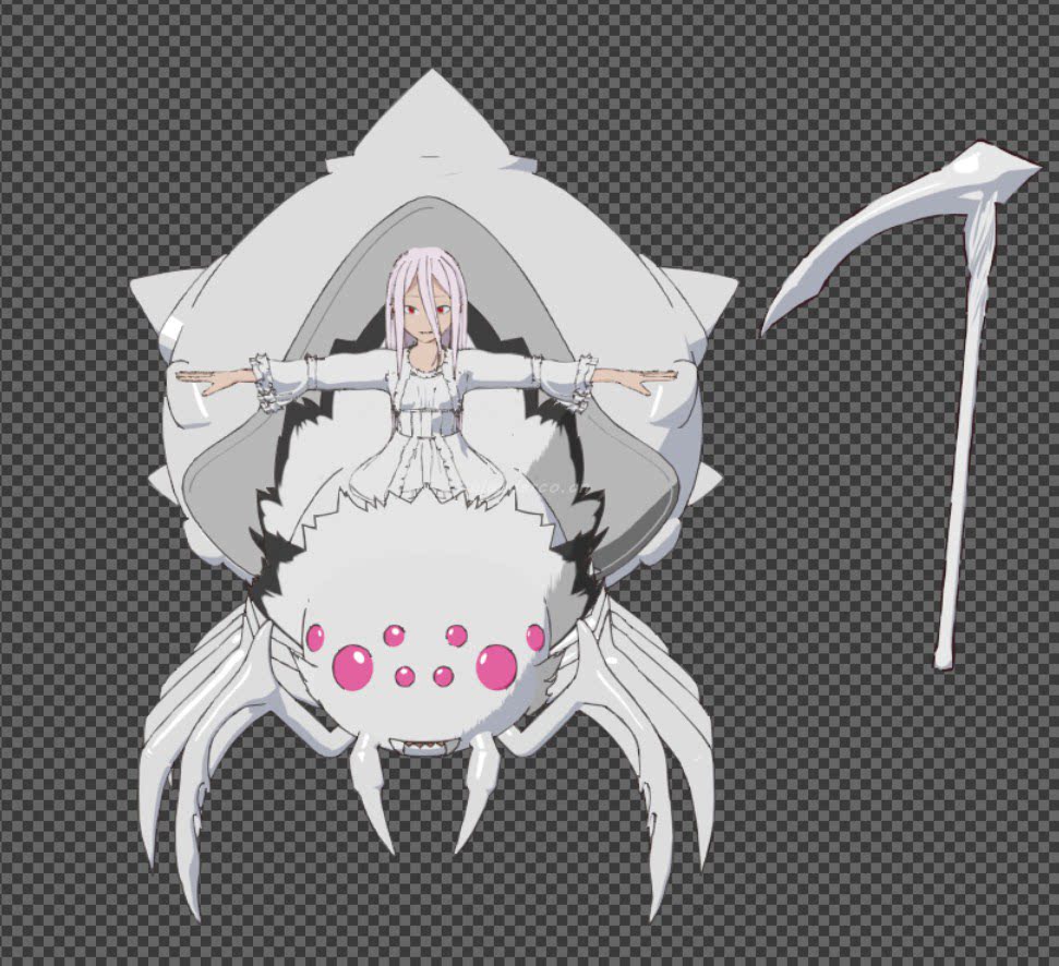 《转生成蜘蛛又怎样》蜘蛛子-半人半蛛形态（含绑定）