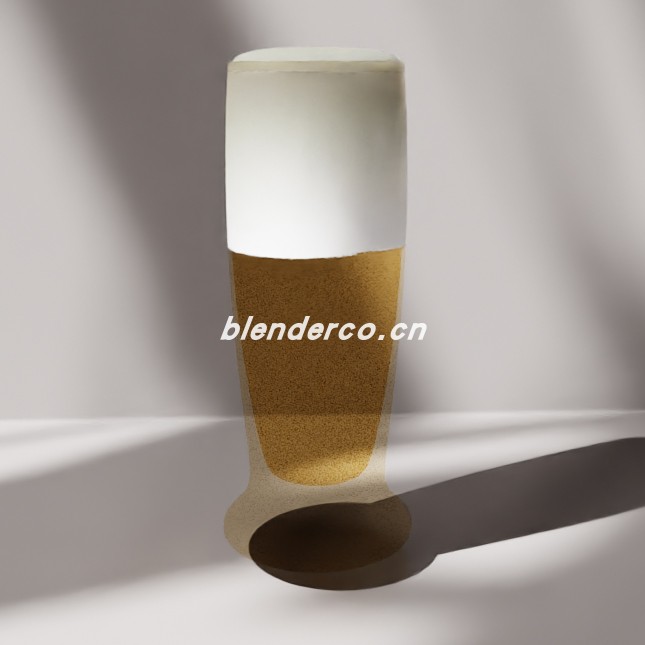 blender啤酒模型_blender布的33