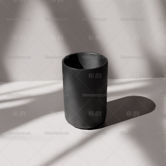 blender黑色筷子盒模型blender布的112