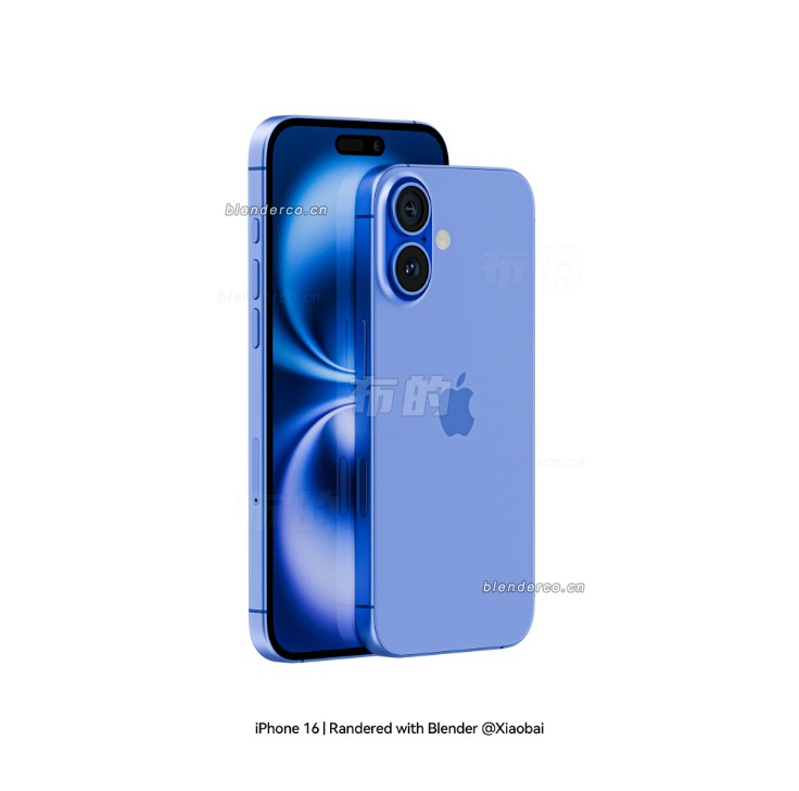 iPhone 16手机模型渲染