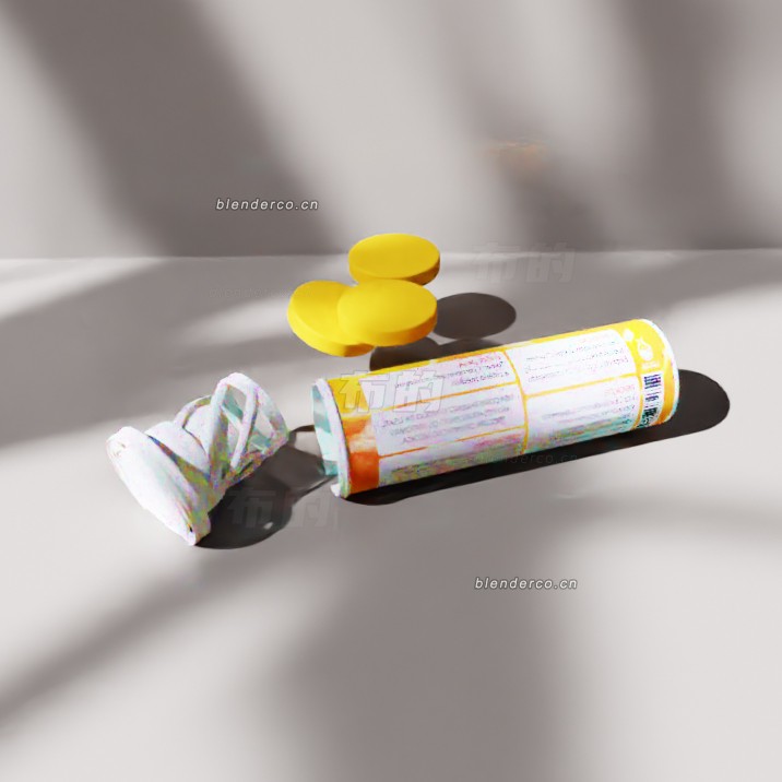 blender维生素C模型_blender布的12
