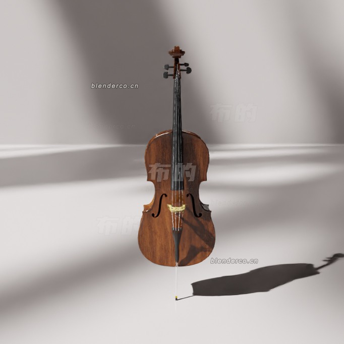 blender大提琴模型_blender布的145