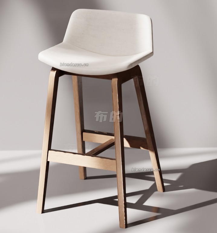 酒吧椅blender模型布的24