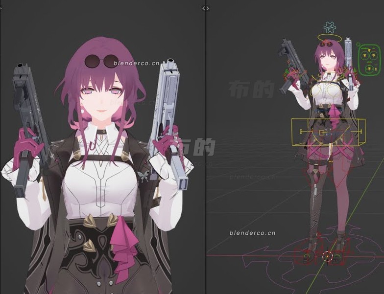 Blender 角色绑定分享！崩坏：星穹铁道