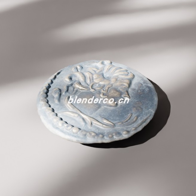 blender古董硬币模型_blender布的13