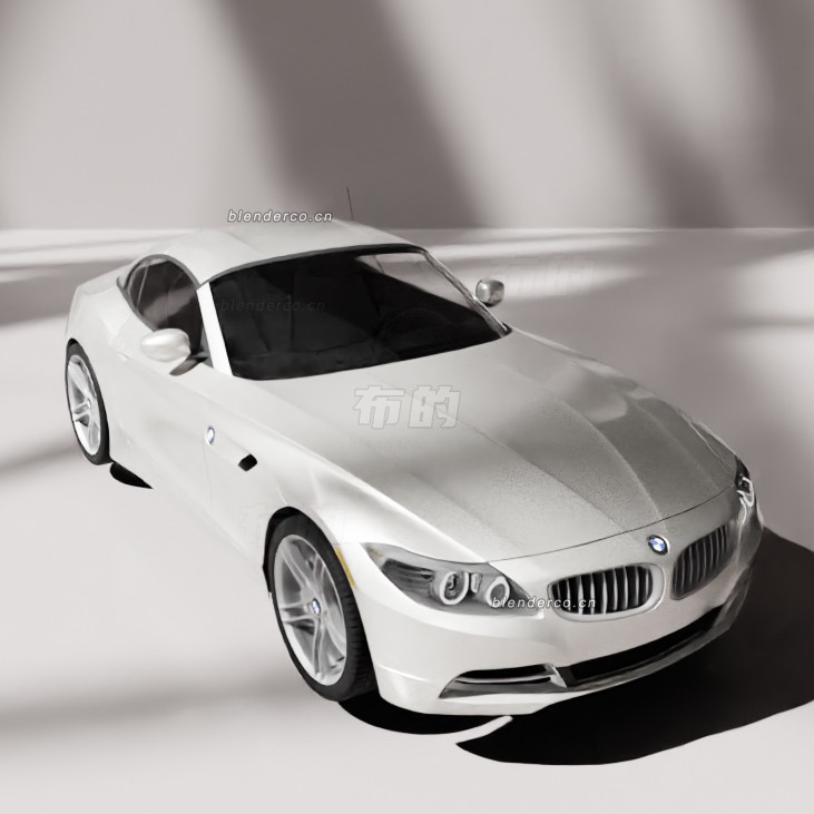 blender宝马Z4汽车模型_blender布的48