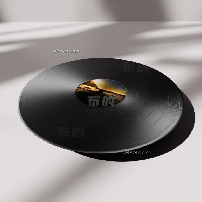 blender黑胶唱片模型_blender布的270