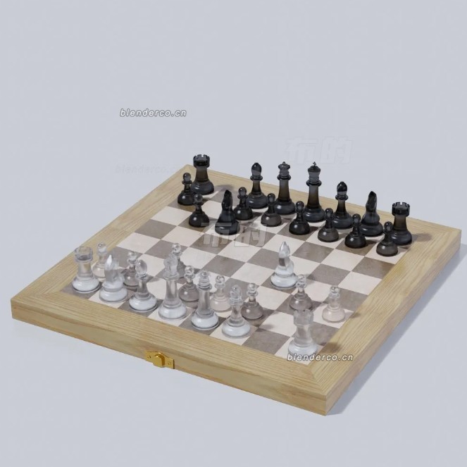 blender棋盘模型_blender布的61