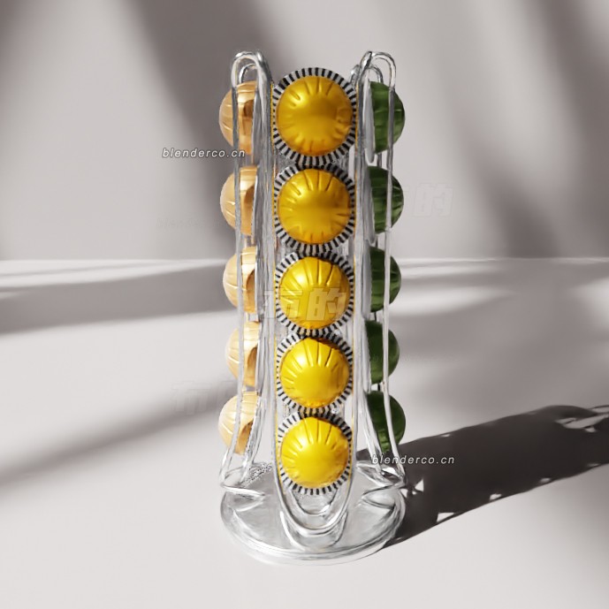 blender胶囊架子模型_blender布的171