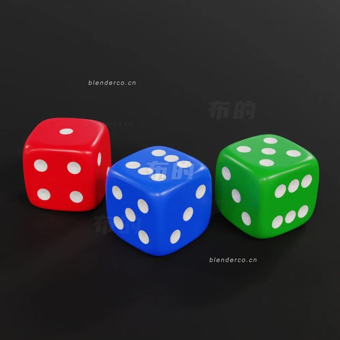 blender骰子模型_blender布的95