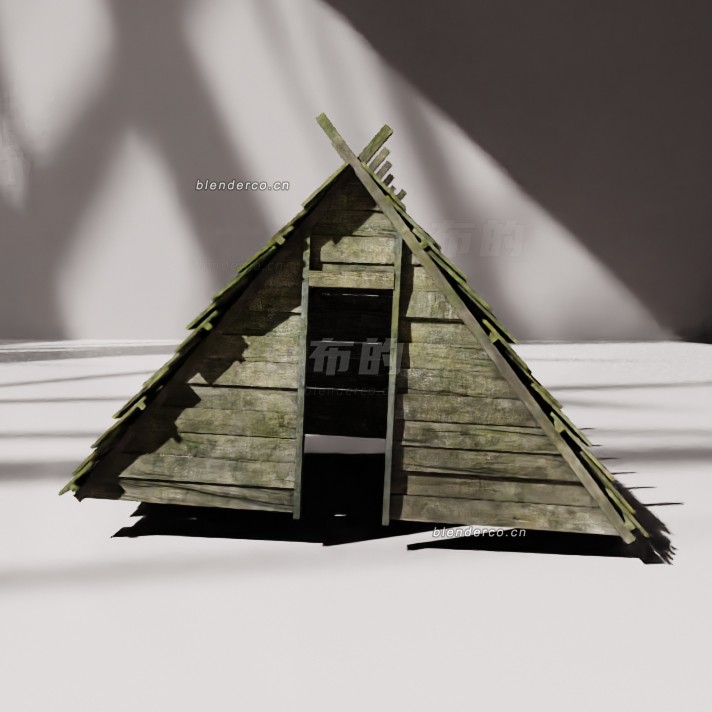 blender木屋模型_blender布的16