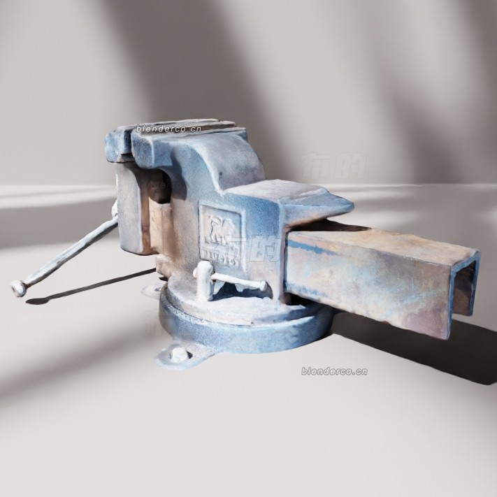blender钳口铁匠机械师工具模型_blender布的01