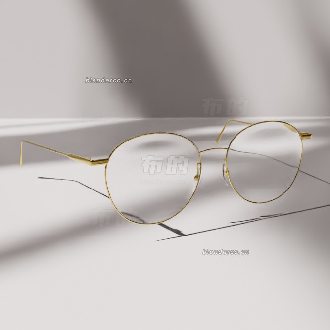 blender金眼镜模型_blender布的64