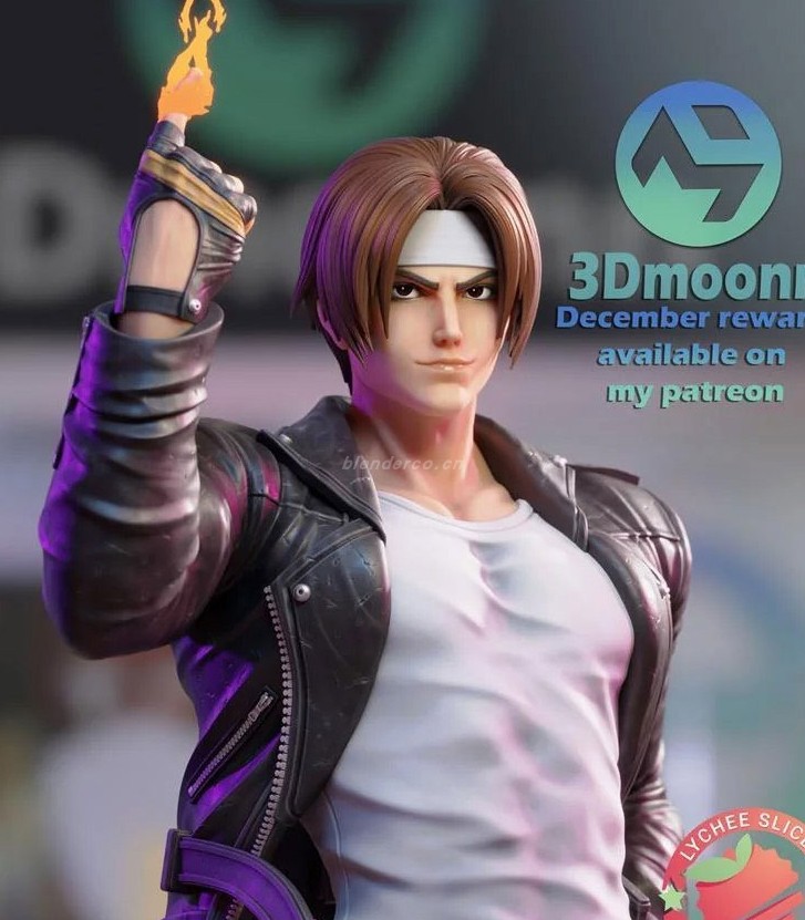 拳皇草薙京3D打印模型STL文件