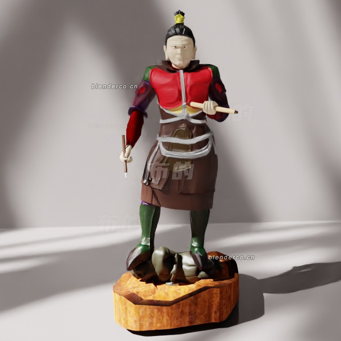 blender光木天模型_blender布的31