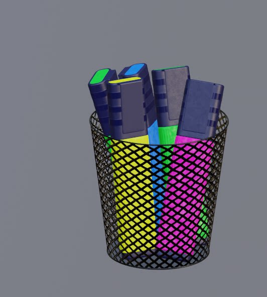 文具blender模型 布的-01