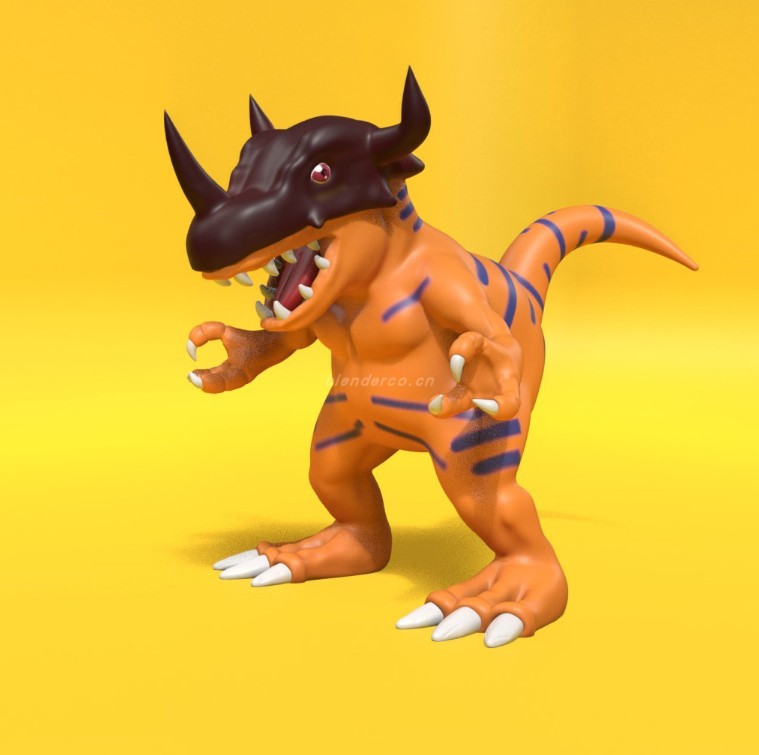 blender雕刻练习–暴龙兽