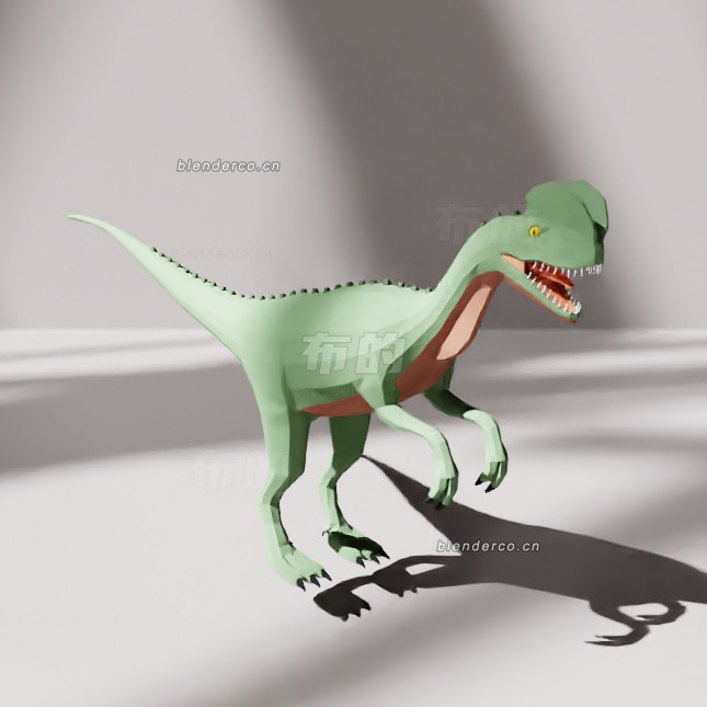 blender低聚二磷龙模型_blender布的28