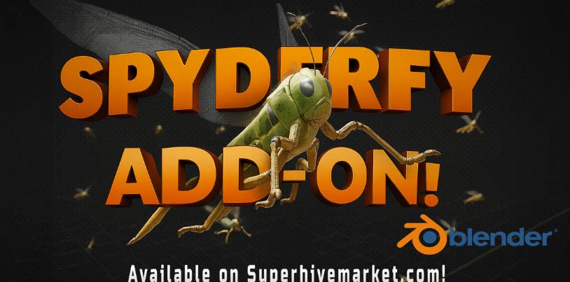 Blender群体动画粒子插件 Spyderfy V3.0 – Boid Systems Add-On  支持2.8 – 5.0