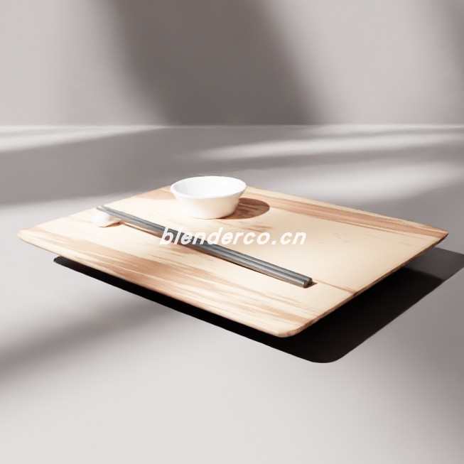 blender日本茶盘模型_blender布的66