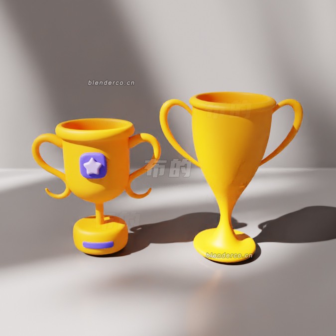 blender奖杯模型_blender布的59