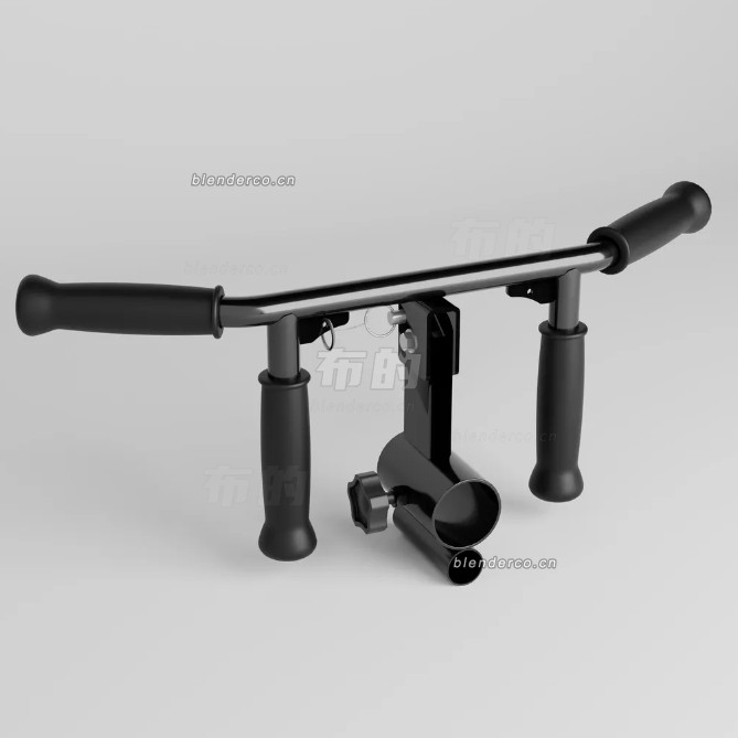 blender杠铃划船器模型_blender布的53