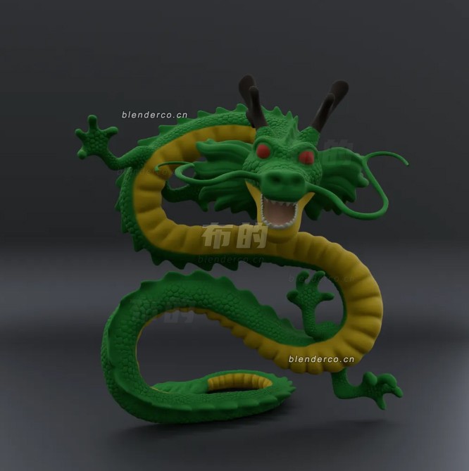 blender神龙模型_blender布的52