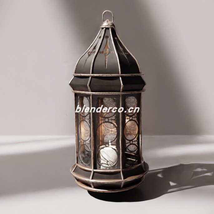 blender旧灯笼模型_blender布的115
