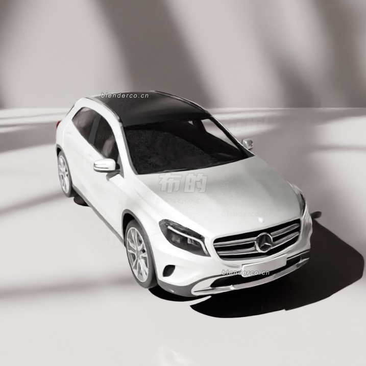blender奔驰GLA汽车模型_blender布的58