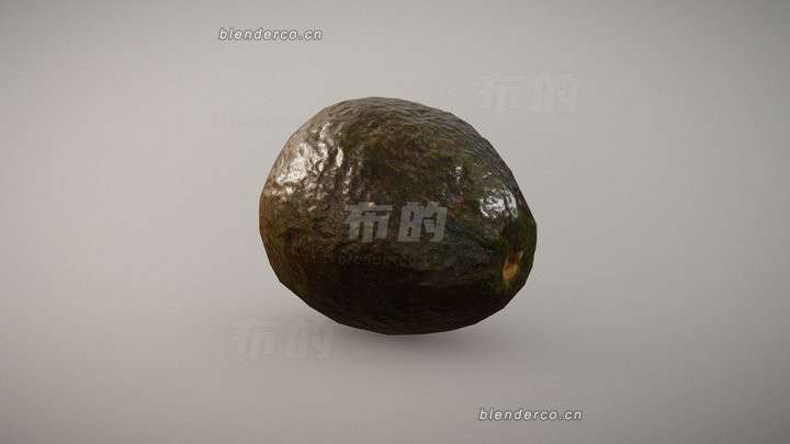 blender墨西哥鳄梨模型_blender布的51