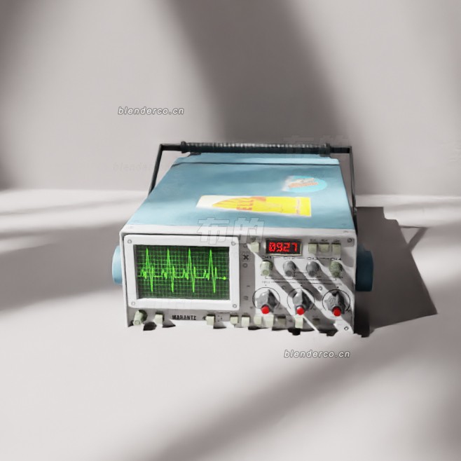blender泰克305数字万用表模型_blender布的15