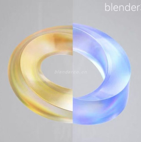 blender炫彩玻璃材质