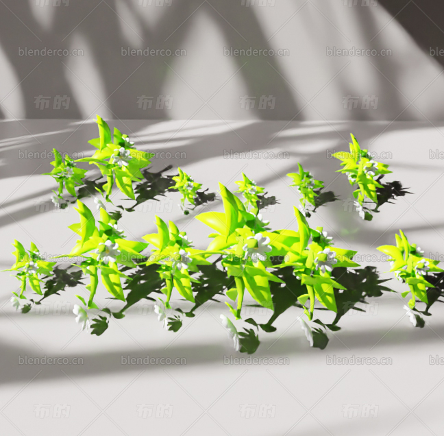blender花草组合blender布的模型126