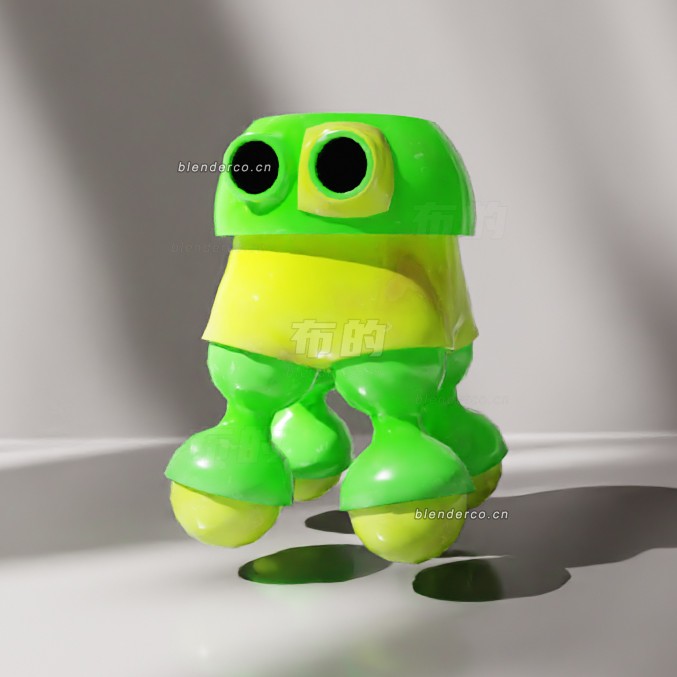 blender迷你机器人模型_blender布的04