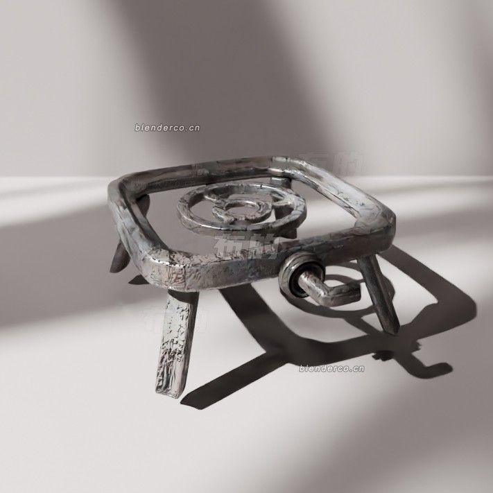 blender野营火炉模型_blender布的112