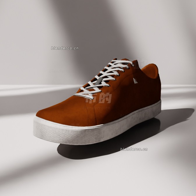 blender休闲鞋模型_blender布的50