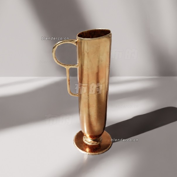 blender黄铜瓶模型_blender布的26
